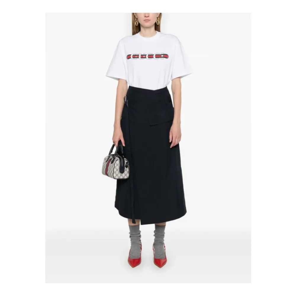 DAMES Gucci Shirts^Logo Katoenen T-shirt