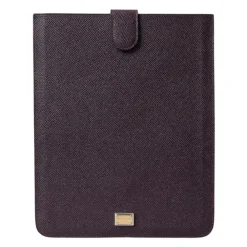 DAMES Dolce & Gabbana Logo Plaque Leren Tablet Sleeve Hoes