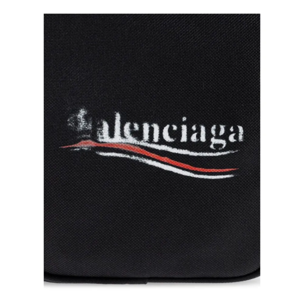 Heren Balenciaga Tassen^Logo Print Schoudertas