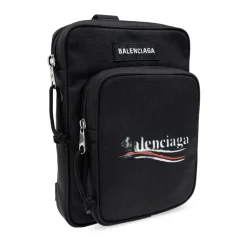 Heren Balenciaga Tassen^Logo Print Schoudertas