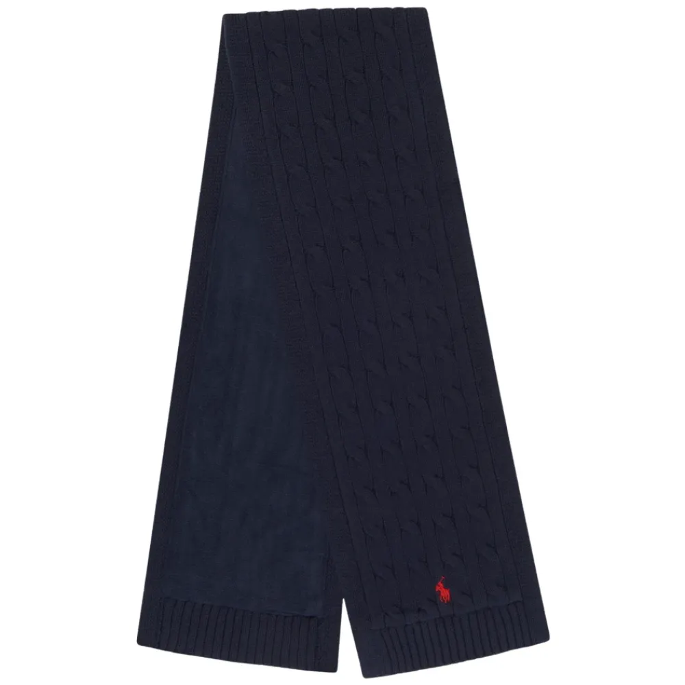 Ralph Lauren Logo Sjaal in Marine