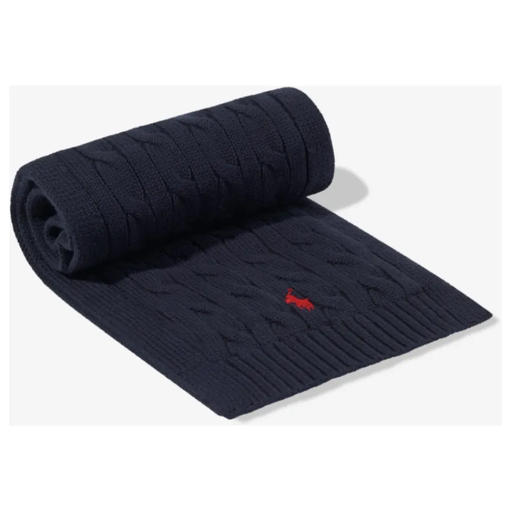 Ralph Lauren Logo Sjaal in Marine