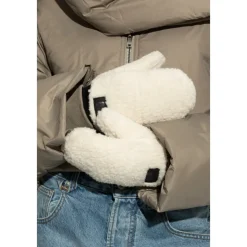 DAMES UGG Handschoenen^Logo Tape Fleece Wanten