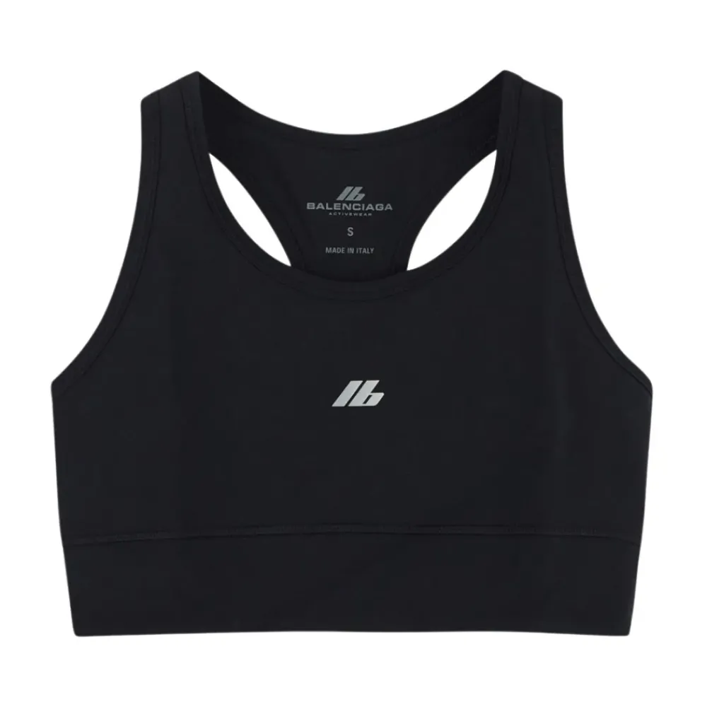 Balenciaga Logo Top in polyamide stof