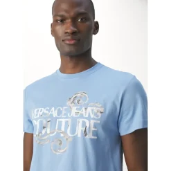 Heren Versace Jeans Couture Logo Watercolour T-shirt