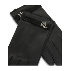 DAMES Ralph Lauren Handschoenen^Logo-embossed leren handschoenen