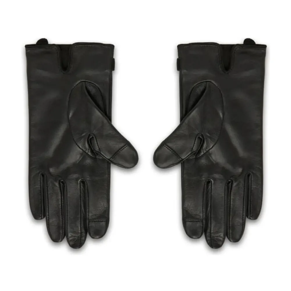 DAMES Ralph Lauren Handschoenen^Logo-embossed leren handschoenen