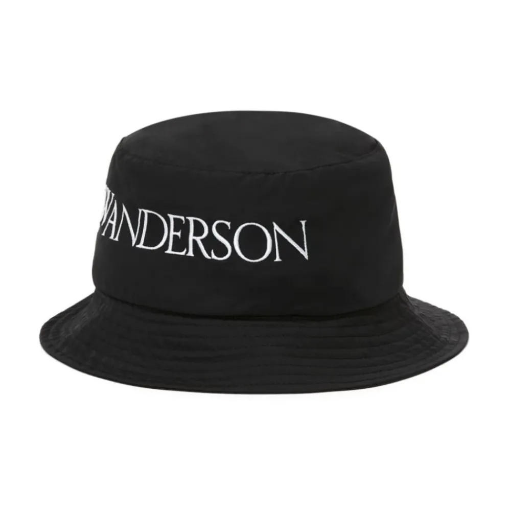 DAMES JW Anderson Hoeden^Logo-Geborduurde Bucket Hat