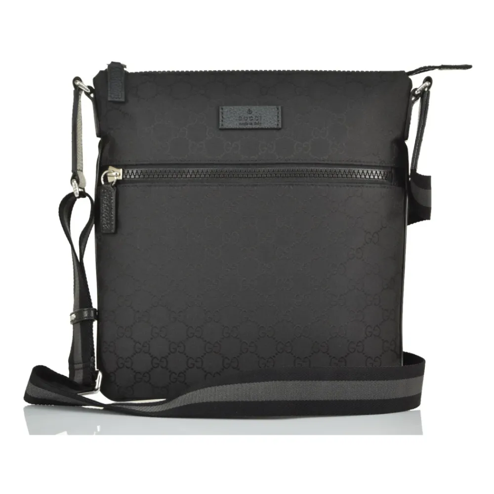Heren Gucci Tassen^Logo-Patch Messenger Bag