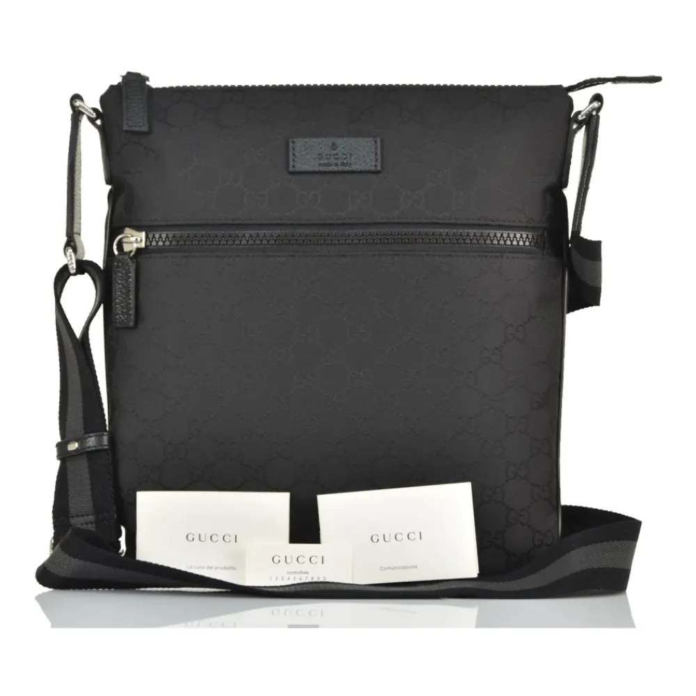 Heren Gucci Tassen^Logo-Patch Messenger Bag