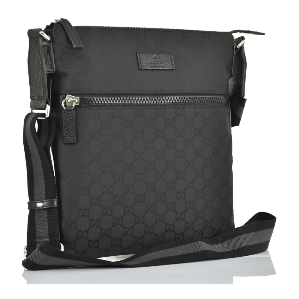 Heren Gucci Tassen^Logo-Patch Messenger Bag