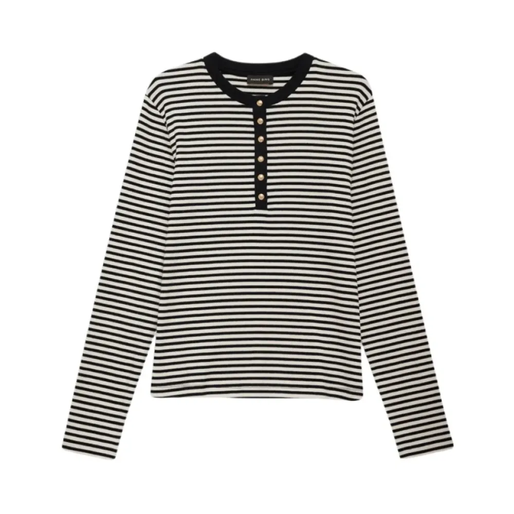 DAMES Anine Bing Long Sleeve Buttoned Top Alessia