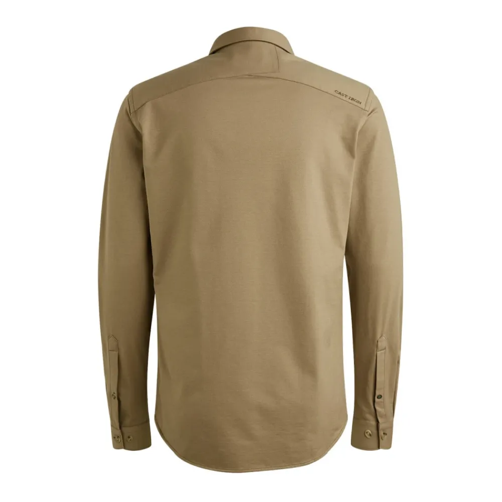 Heren Cast Iron Long Sleeve Shirt Twill Jersey 2 t