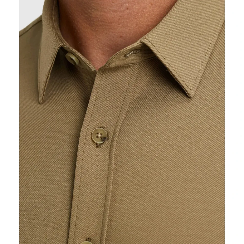 Heren Cast Iron Long Sleeve Shirt Twill Jersey 2 t