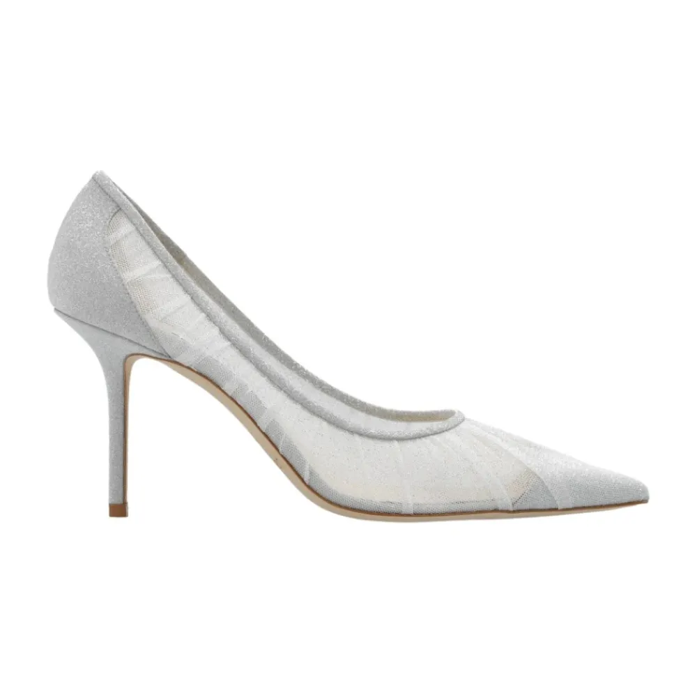DAMES Jimmy Choo Pumps^Love 85 Pumps met geplooide tule en glitter