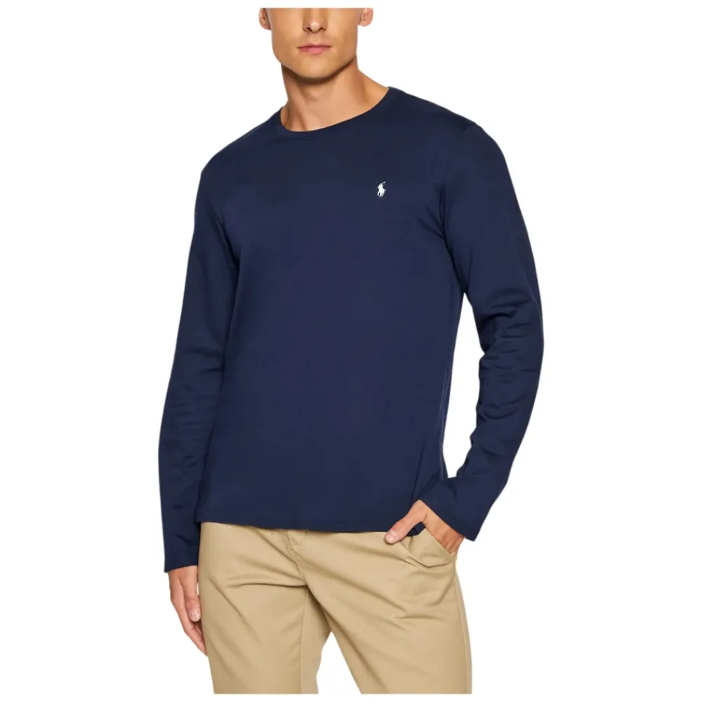 Heren Ralph Lauren Shirts^L/S Crew-Sleep Top