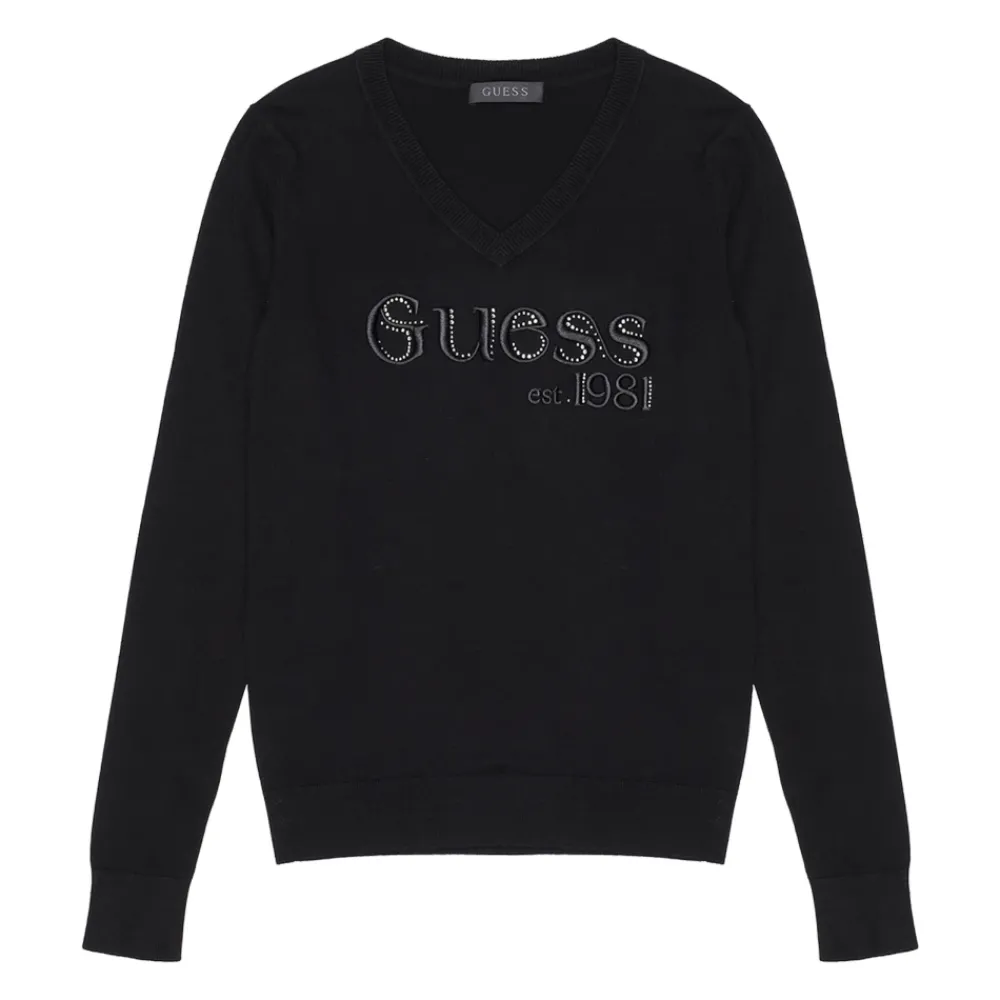 DAMES Guess LS VN SAYLOR LOGO SWTR