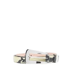 DAMES Khaite Lucca Embossed Python Belt