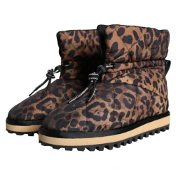 Heren Dolce & Gabbana Snowboots^Luipaard Enkellaarzen Gewatteerde Schoenen