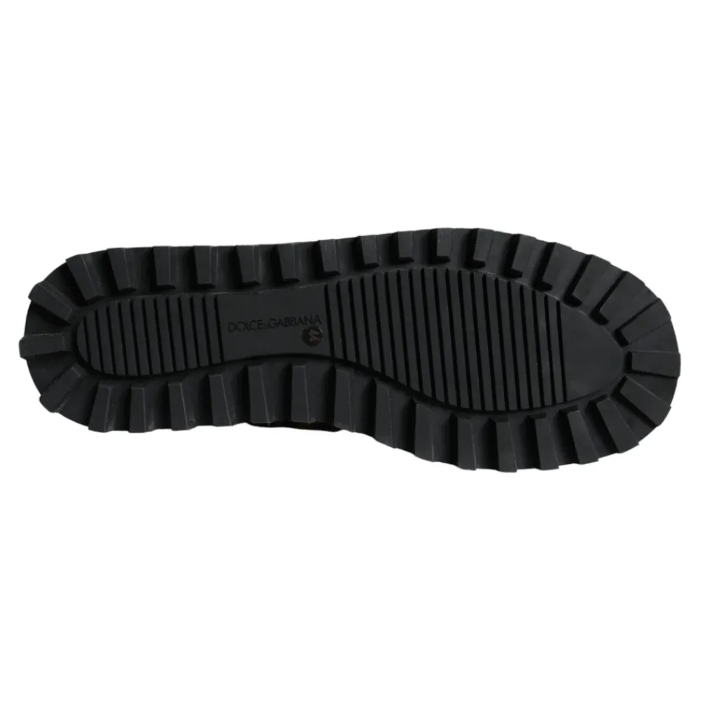 Heren Dolce & Gabbana Snowboots^Luipaard Enkellaarzen Gewatteerde Schoenen