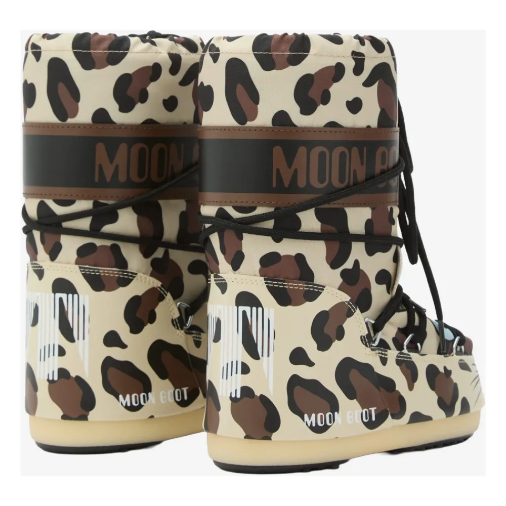 Moon Boot Laarzen^Luipaard Nylon Hoge Laarzen