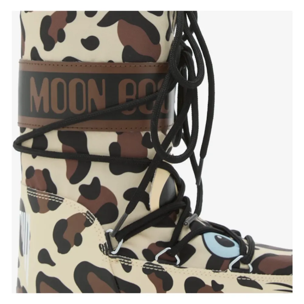 Moon Boot Laarzen^Luipaard Nylon Hoge Laarzen