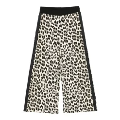 Twinset Luipaardbroek met zijstrepen