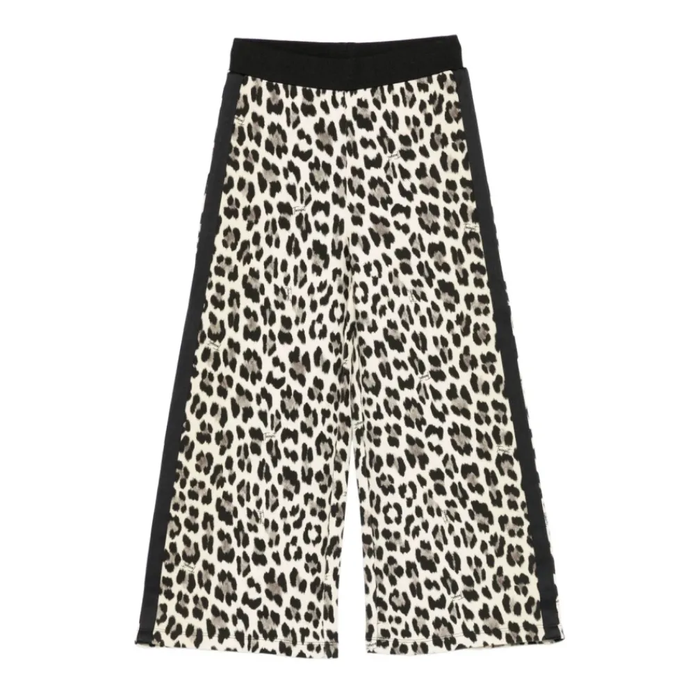 Twinset Luipaardbroek met zijstrepen