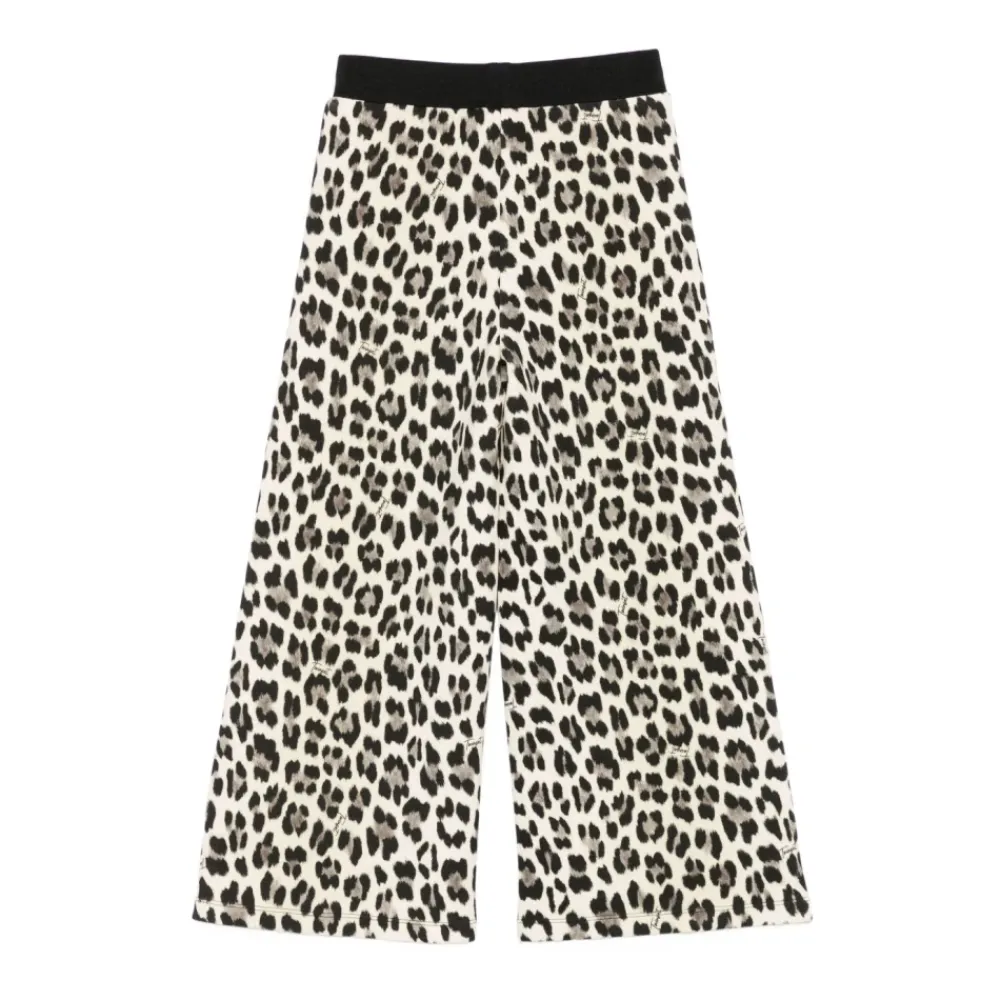 Twinset Luipaardbroek met zijstrepen