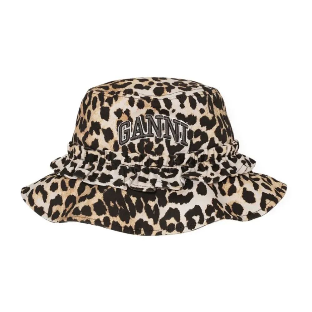 DAMES Ganni Hoeden^Luipaardprint e Hoed