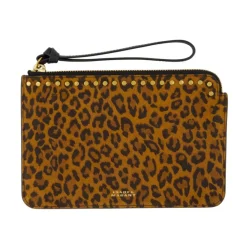 DAMES Isabel Marant Luipaardprint Leren Handtas Pouch