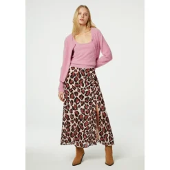 DAMES FABIENNE CHAPOT Luipaardprint Maxi Rok