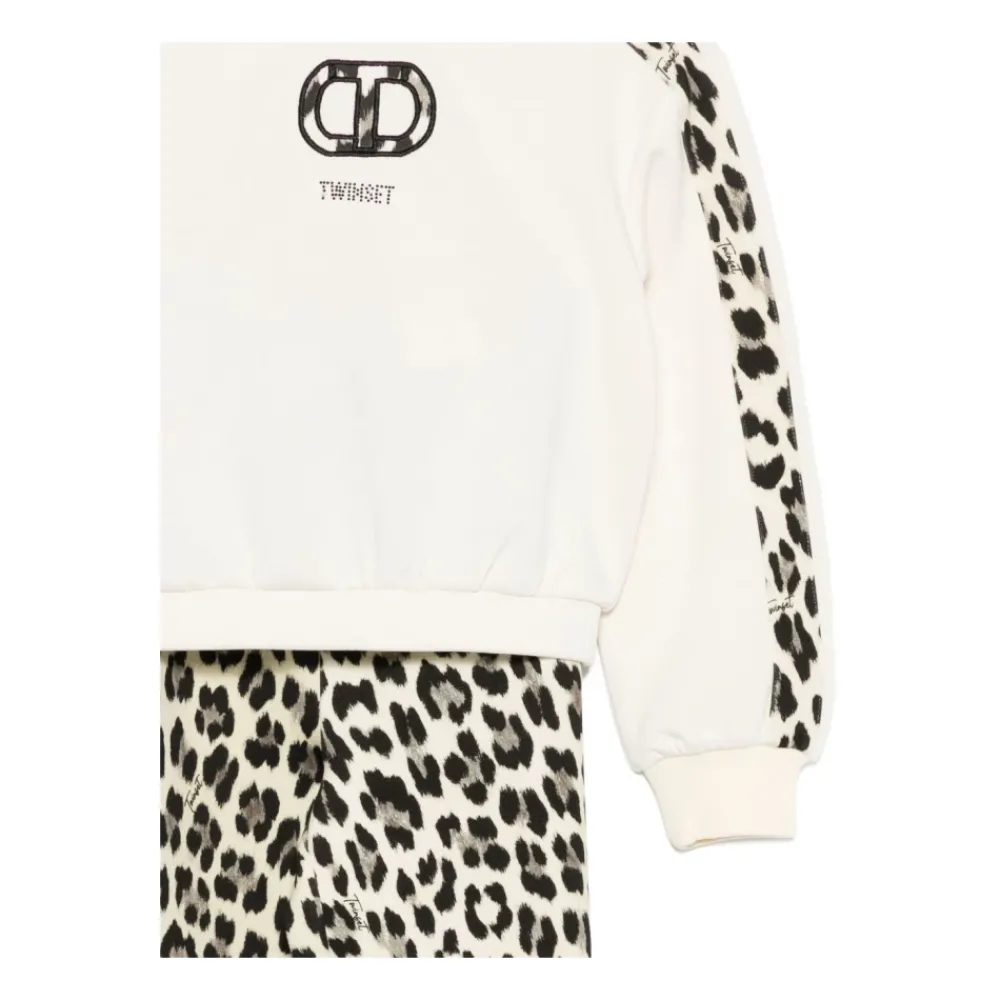 Twinset Luipaardprint Meisjes Trainingspak Jurk
