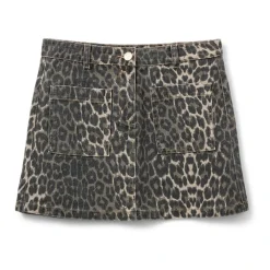 DAMES Sofie Schnoor Luipaardprint Rok met Zakken