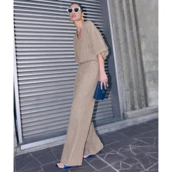 DAMES By-Bar Broeken^Lurex Broek BENJI Stijl