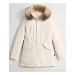 DAMES Woolrich Jassen^Luxe Arctic Parka met Afneembare Capuchon