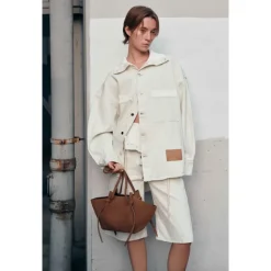 DAMES Yuzefi Luxe Cognac Suède Tote Tas