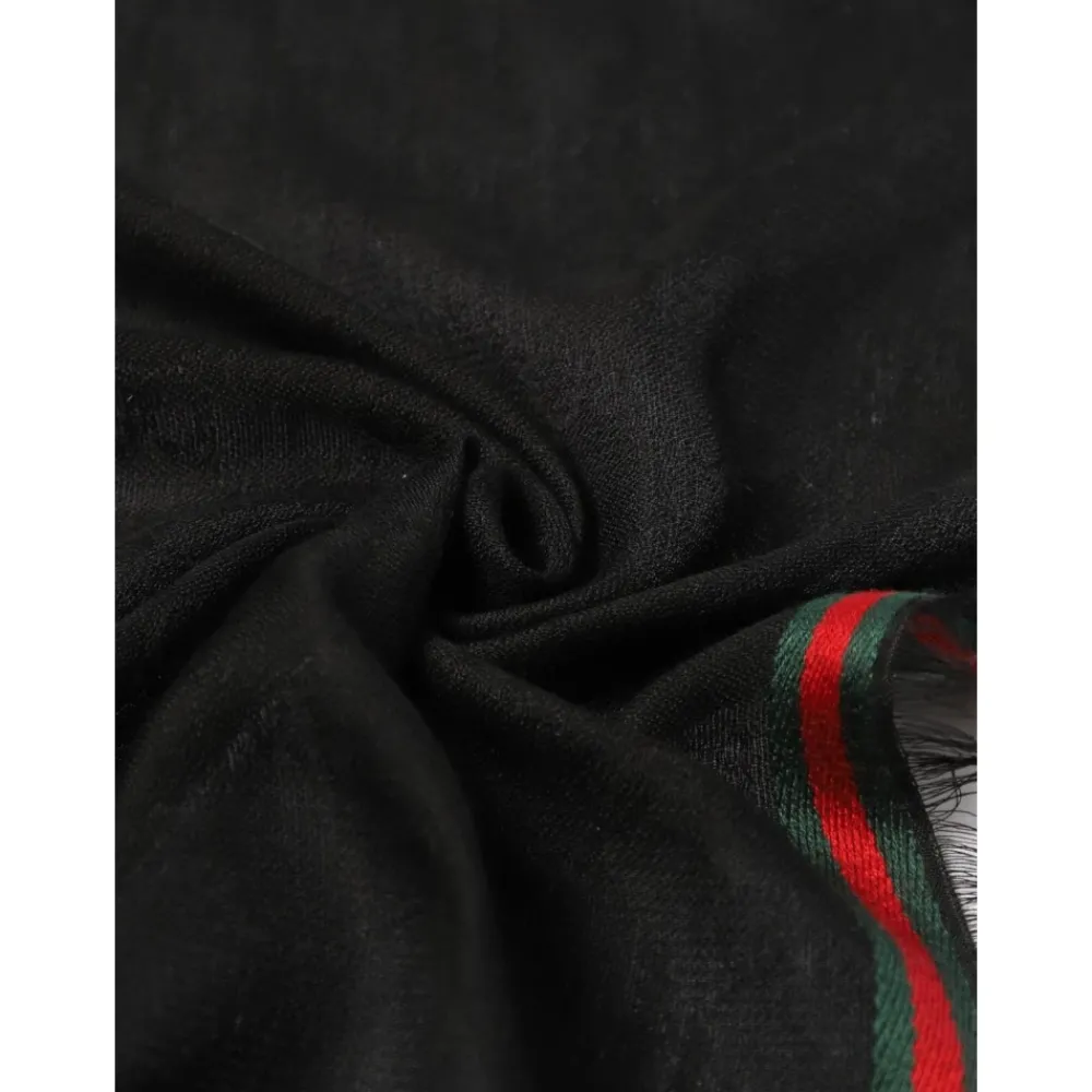 Heren Gucci Sjaals^Luxe Gestreepte Wollen Sjaal