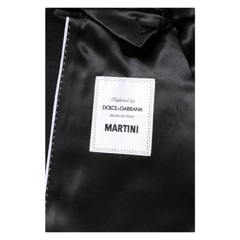 Heren Dolce & Gabbana Kostuums^Luxe Slim Fit Blazer van Zijdemix