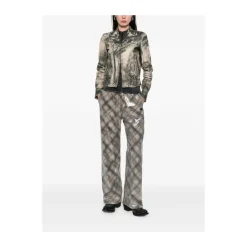 DAMES Diesel L-Uxure Lederen jack met ritssluiting