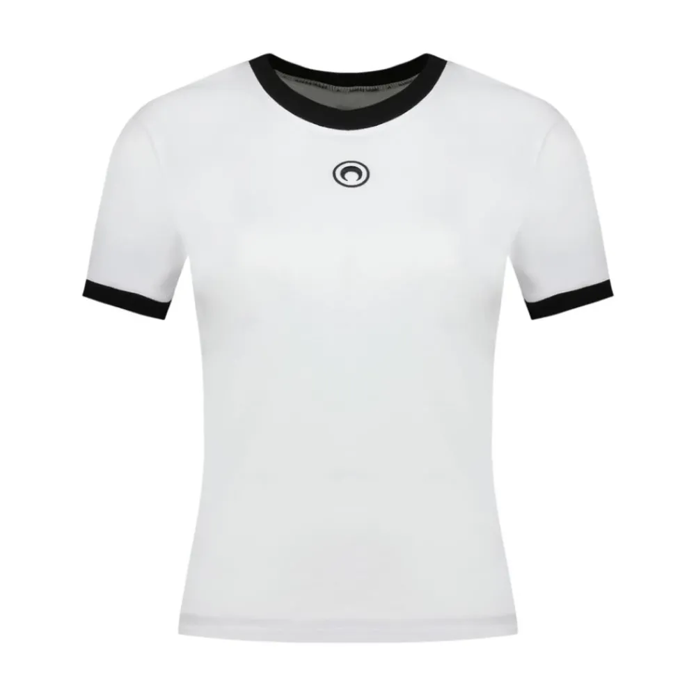 DAMES Marine Serre Shirts^Maan Logo Baby T-Shirt - Katoen