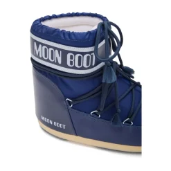 Heren Moon Boot Marine Logo Print Veterschoenen