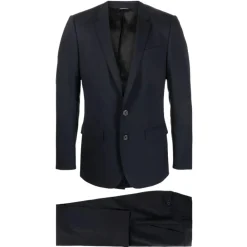 Heren Dolce & Gabbana Marine Slim Fit Wollen Pak