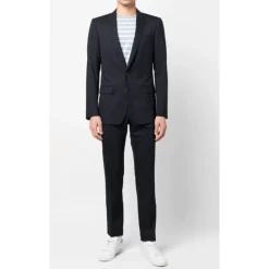 Heren Dolce & Gabbana Marine Slim Fit Wollen Pak
