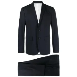 Heren Dsquared2 Marinee Jas en Broek Set