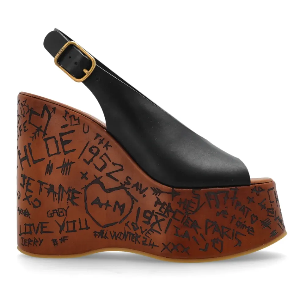 DAMES Chloé Maxime sleehak sandalen