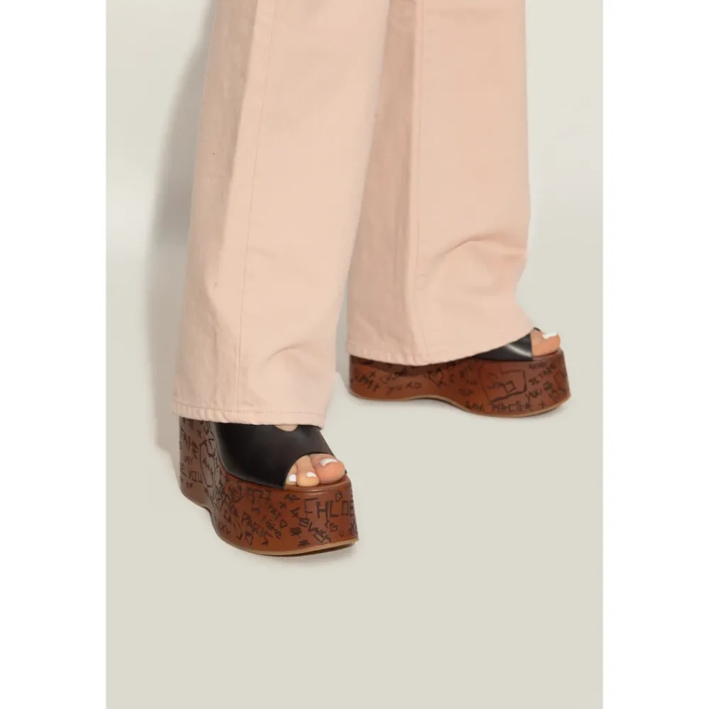 DAMES Chloé Maxime sleehak sandalen