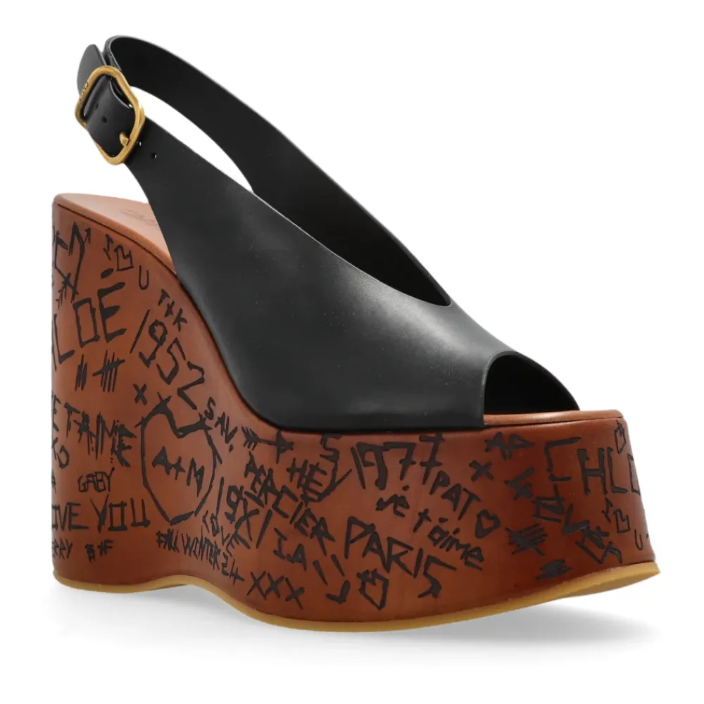 DAMES Chloé Maxime sleehak sandalen