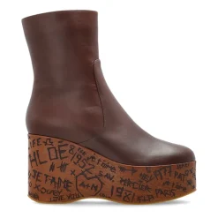 DAMES Chloé Maxime Wedge Enkellaarsjes