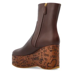 DAMES Chloé Maxime Wedge Enkellaarsjes